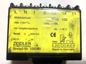 ZEIDLER PTC Auslösegerät TÜS 100 Bestell-Nr. 100060 Netz 110V, 250V AC, 3A - Picture 1 of 6