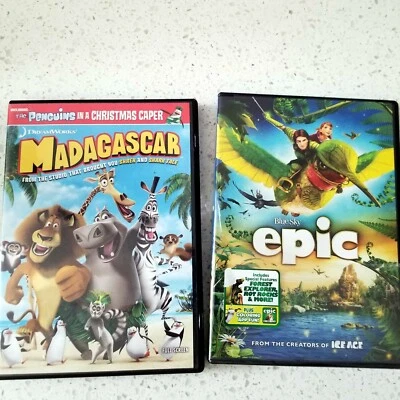DVD LOT of 2 Madagascar and Epic Animation Comedy - Image 1 of 4