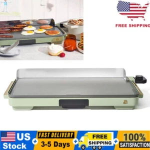 XL Electric Griddle 12"x22" Non-Stick Griddles Flat Top Indoor Grill Pans Green - Picture 1 of 8