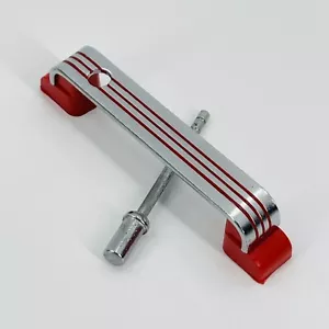 NOS Vtg Red Line Chrome CABINET CATCH PULLS ART DECO National Lock Co N61-6303 - Picture 1 of 8