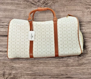 Michael Bolton borsone trolley beige con tasca esterna e cinghia - Foto 1 di 4