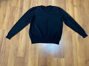 PIACENZA 1733 BLACK KNITTED 100%CASHMERE JUMPER-54 - Picture 1 of 10