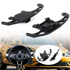 2*For VW for GOLF 7 R GTD GTE DSG Steering Wheel Paddle Shift Extensions Black