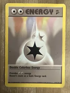 Pokemon Double Colorless Energy - Base Set 2 124/130 Uncommon HP - Picture 1 of 2