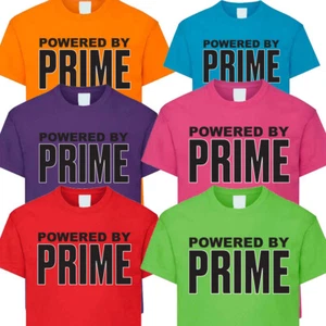Prime Drink Hydration Tshirt Logan Paul KSI Novelty Gift Kids WHITE OUTLINE - Picture 1 of 7