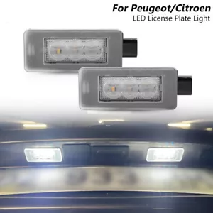 2x Canbus LED License Plate Lights For Citroen C3 C4 Cactus Picasso C5 Aircross - Bild 1 von 13