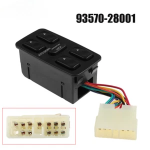 Front Left Power Electric Window Switch For 92-94 Hyundai Elantra 93570-28001 - Picture 1 of 6