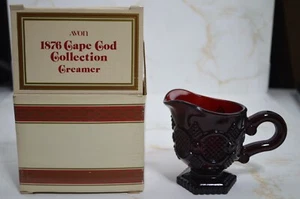 Vintage Avon 1876 Cape Cod 4" Creamer Ruby Red Pristine Condition w/Box - Picture 1 of 6