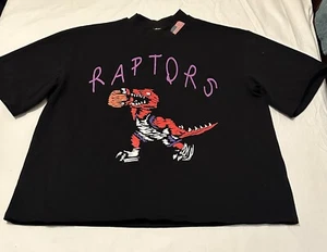 Antoine James NBA Raptors Rare Black Cotton T-shirt Size XL Preowned - Picture 1 of 8