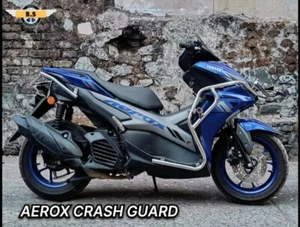 YAMAHA AEROX 155 CRASH GUARD STAINLESS STEEL - Picture 1 of 5