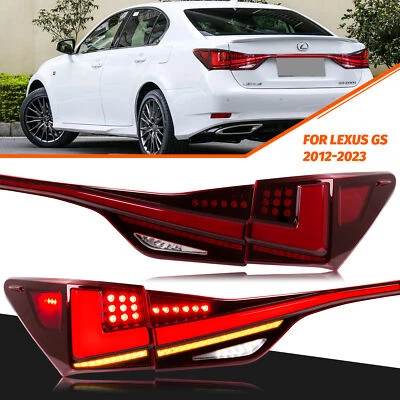 Luces traseras LED para Lexus GS350 GS200t GSF 2012-2015 luces traseras rojas secuenciales Foto 1 de 4