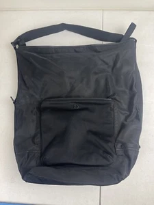 Lululemon Athletica Tote Gym Bag Travel Enlighten & Expandable Black - Picture 1 of 4