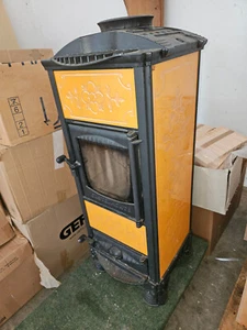 Kaminofen Castelmonte futura03, Farbe Senf, 6,0 kW, nach DIN 18 891 - Bild 1 von 2