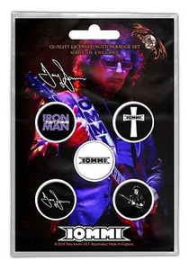 BLACK SABBATH - OFFICIAL BADGE SET BUTTON - Tony Iommi - Foto 1 di 1