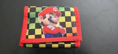 Super Mario Nintendo 2012 Trifold Wallet New Bioworld New Nylon Vintage  - Image 1 of 4