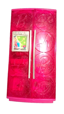 Muñeca Barbie REGALOS para TV Casa de Muñecas Cocina Refrigerador Estantes Nevera/Juega Comida Foto 1 de 2