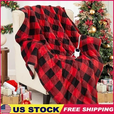 Manta Eléctrica Calefacción Tamaño Completo 72x84 Ultra Suave Acogedora Franela Calefacción Foto 1 de 4