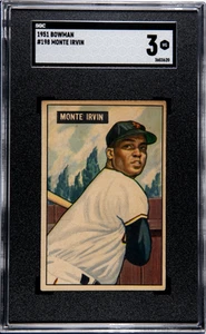 1951 Bowman Monte Irvin #198 SGC 3 - Picture 1 of 2