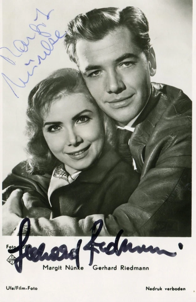 Margit Nünke+ & Gerhard Riedmann+ - original signierte UFA Karte FK 1223 - Bild 1 von 1