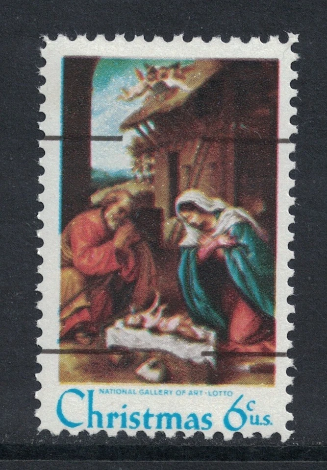 Scott 1414a- PRECANCEL "Nativity" by Lorenzo Lotto, Christmas- MNH 6c 1970- mint Foto 1 de 1