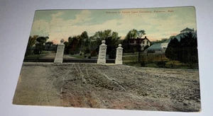 POSTAL FLORENCIA NEBRASKA 1909 ENTRADA AL CEMENTERIO DE CÉSPED FORESTAL - Imagen 1 de 2