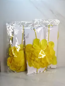 SIMPLY 10 YELLOW IRG FLOWER CORD CHOKER YELLOW NWOB LOT OF 3 - Picture 1 of 4