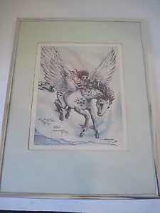 Jody Bergsma ""Podemos dar a nuestros hijos dos cosas... Impresión enmarcada en vidrio firmado - Imagen 1 de 6