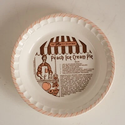 Plato de Receta Royal China PELTA DE HELADO DE MELOCOTÓN Country Harvest 11" De Colección 1983 Foto 1 de 4