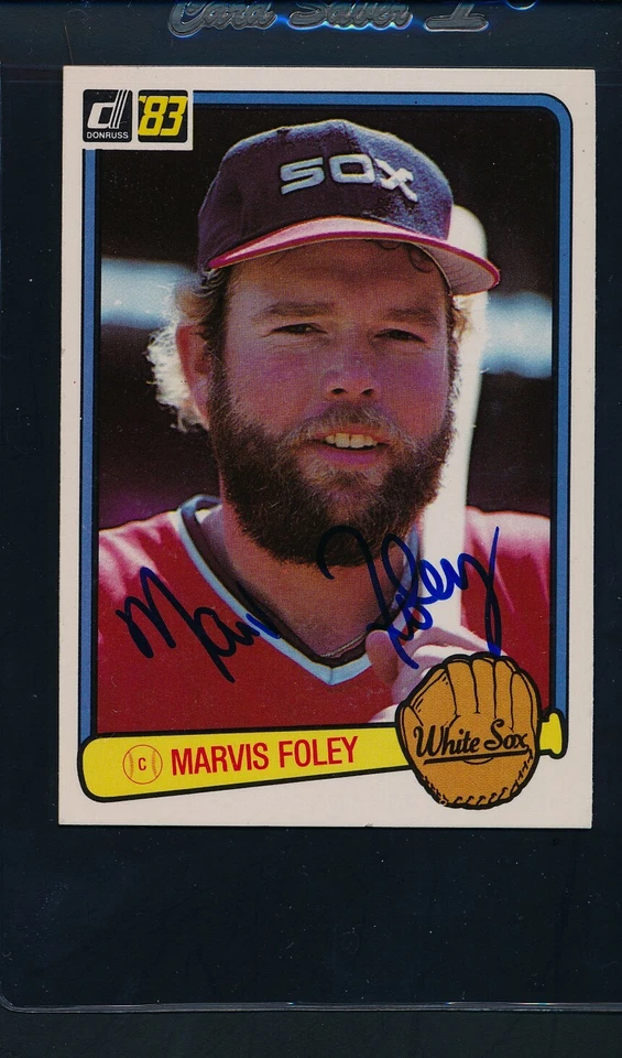 1983 Donruss #652 Marvis Foley White Sox Signed Auto *22734 - Image 1 of 1