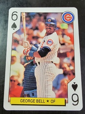 1991 US Playing Cards Major League All-Stars #6S George Bell  - Image 1 of 2