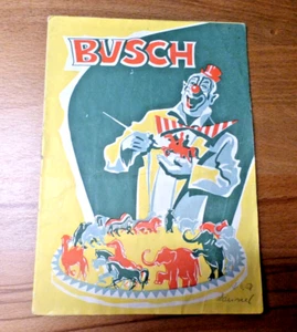 Zirkus Busch Programmheft, 1958, 16 Seiten - Bild 1 von 3