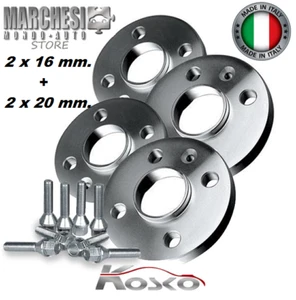 KIT 4 DISTANZIALI RUOTA 16+20 MM. FORD FIESTA IV-V-VI-VII CON COLONNETTE - Foto 1 di 1