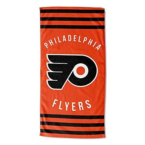 NHL Philadelphia Flyers Beach Towel, 30" x 60", Stripes Cover