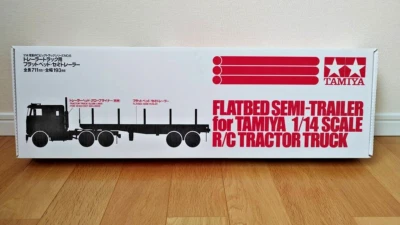Tamiya 1/14 Electric Rc Big Truck Series No.06 Flatbed Semi-Trailer Truck - Image 1 of 4