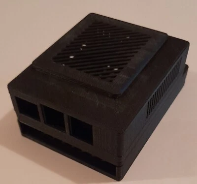 Raspberry Pi 5 Case With 2.5 SSD Slot (Snap Fit) 3D printed Black Version - Image 1 of 4