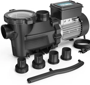 VIDAPOOL SPT-300LV In/Above Ground Pool Pump with Timer, 3HP, 8964 GPH, 115V - Picture 1 of 6