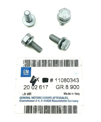 4X Original GM Opel 11080343 Skt-Schrauben 2002617 Calibra Omega Vectra Sintra - Imagen 1 de 4