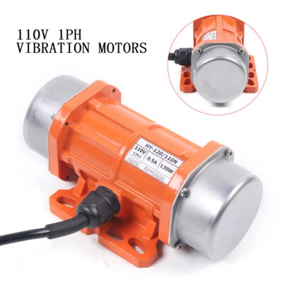 OCASAMI 110V 120W Industrial Vibration Motor 1 Phase For Vibrating Screen W/ Controller