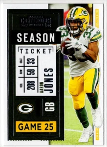 2020 Panini Contenders Football Aaron Jones No. 65 Green Bay Packers - Bild 1 von 2