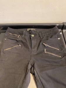 Women’s Girls Zara Black Stretch Jeans Ankle Zip EU 36 US4 XS - Picture 1 of 6