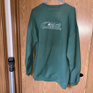 Goucha Brushed Lining Soft Sweatshirt Green Warm No Size Tag description For Six - Picture 1 of 9