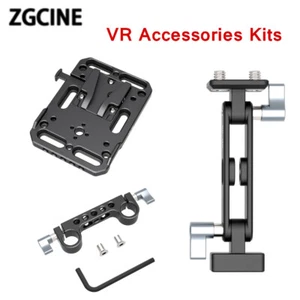 ZGCINE VR Kit V Mount Battery Adapter Plate with 15mm Rod Clamp Standard V-Lock - Picture 1 of 10