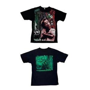 Vintage El Tri T-Shirt “Nino Sin Amor” Double Sided Rock Tee Size Large - Picture 1 of 9