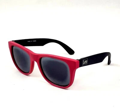 Lee Jeans Red/Black Sunglasses Adult Unisex Vintage Wayfare Style RARE Shades - Image 1 of 4