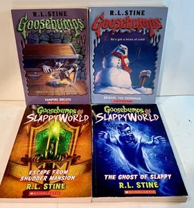 RL Stine Goosebumps Lot of 4 books Softcover Paperback Slappy - Picture 1 of 3