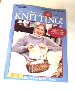 Leisure Arts I can't believe I'm Knitting Like a Pro in No Time Leaflet 2984 EB - Imagen 1 de 2