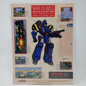 De colección Atari Jaguar Iron Soldier mecánico combate videojuego revista impresión página de anuncio - Imagen 1 de 4