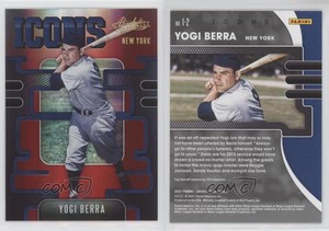 2021 Panini Absolute Icons Spectrum Red /99 Yogi Berra #I-2 HOF