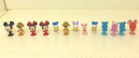 Lot of 13 Disney Micro Popz Vinyl Figures Minnie Mickey Piglet Daisy Timon Cover