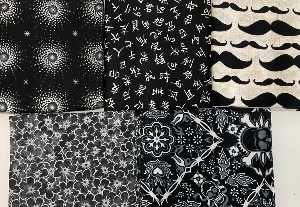 PAQUETE DE 5 CUARTOS GRASOS - FQ1458 - NEGRO Foto 1 de 1